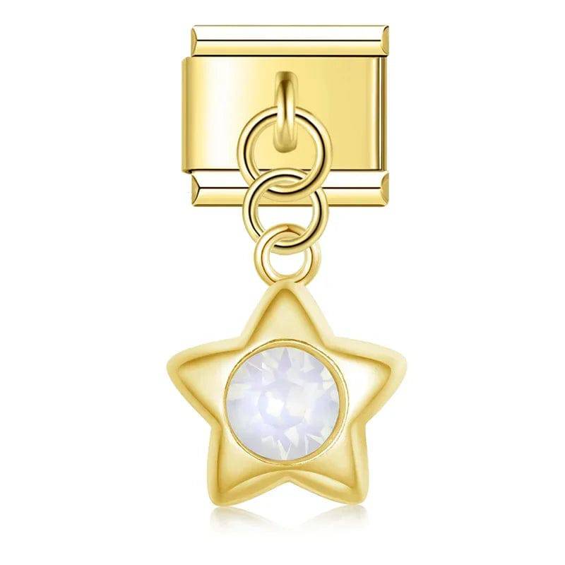 Italian Charms Estrellas Colgantes Acero Inoxidable - Charmsymore