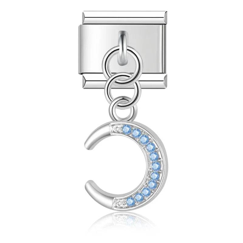 Italian Charms Estrellas Colgantes Acero Inoxidable - Charmsymore