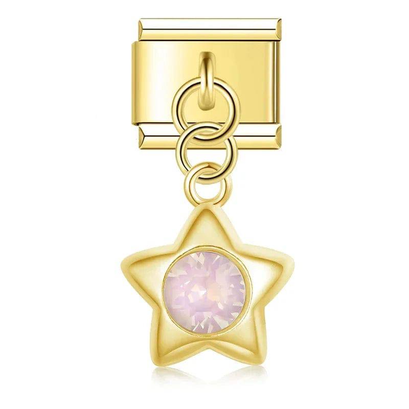 Italian Charms Estrellas Colgantes Acero Inoxidable - Charmsymore