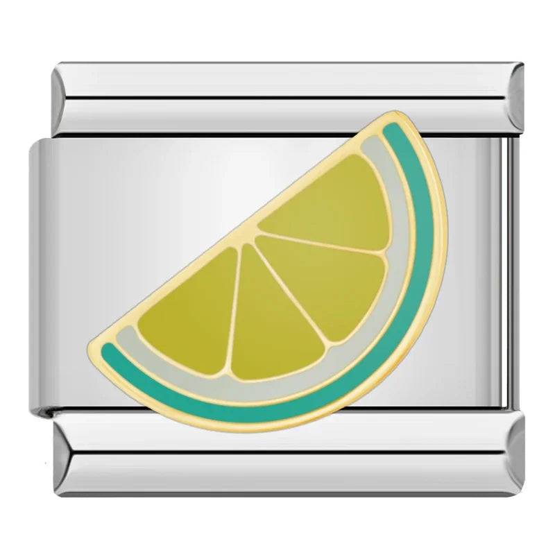 Italian Charms Frutas Acero Inoxidable - Charmsymore