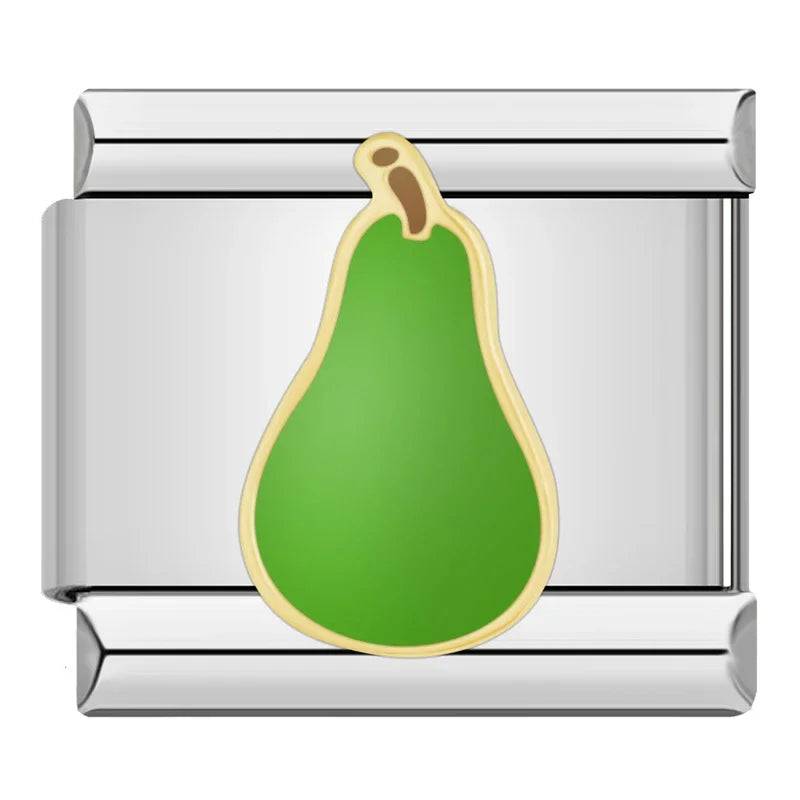 Italian Charms Frutas Acero Inoxidable - Charmsymore