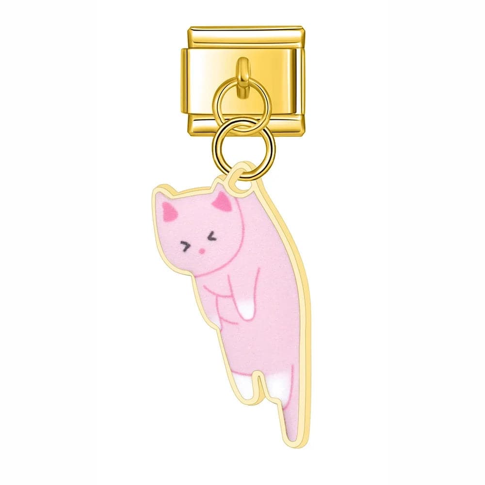 Italian Charms Gatitos Acero Inoxidable - Charmsymore