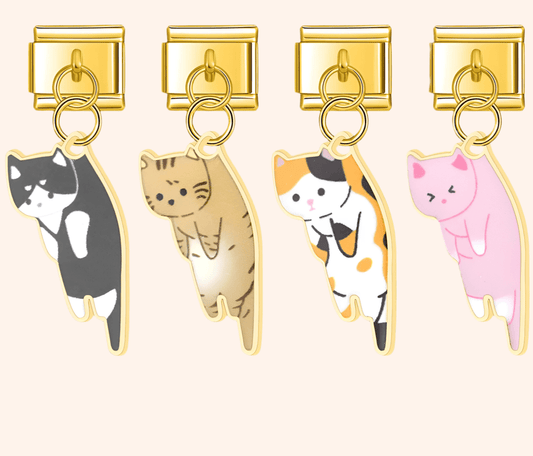 Italian Charms Gatitos Acero Inoxidable - Charmsymore