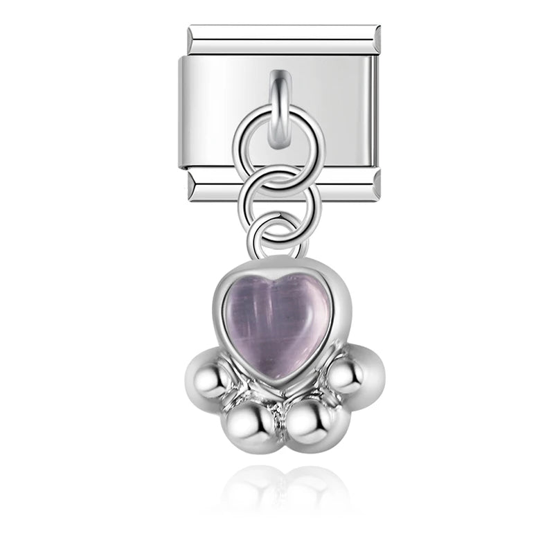 Italian Charms Huellita Mascota Colgante - Charmsymore