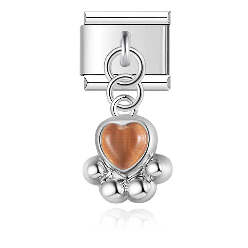 Italian Charms Huellita Mascota Colgante - Charmsymore