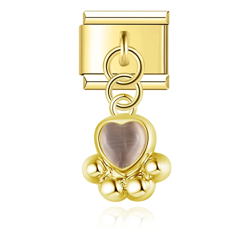 Italian Charms Huellita Mascota Colgante - Charmsymore
