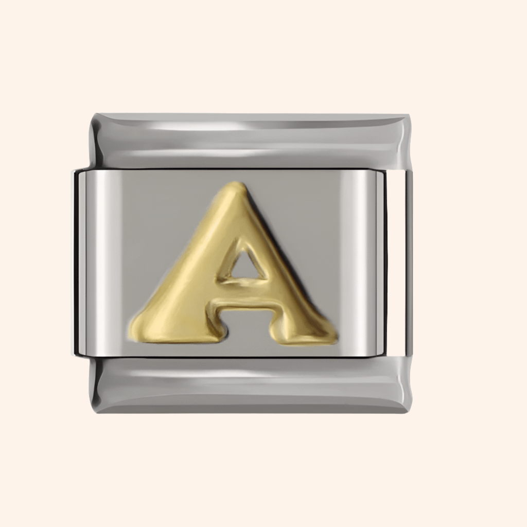 Italian Charms Letras A para Pulsera Italiana - Charmsymore