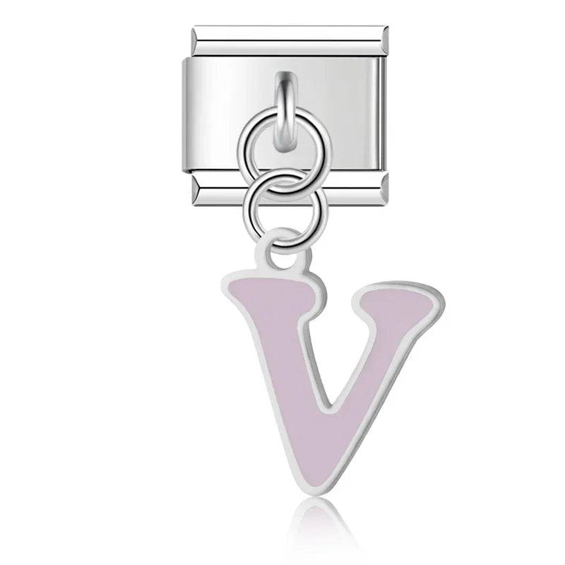 Italian Charms Letras Acero Inoxidable - Charmsymore