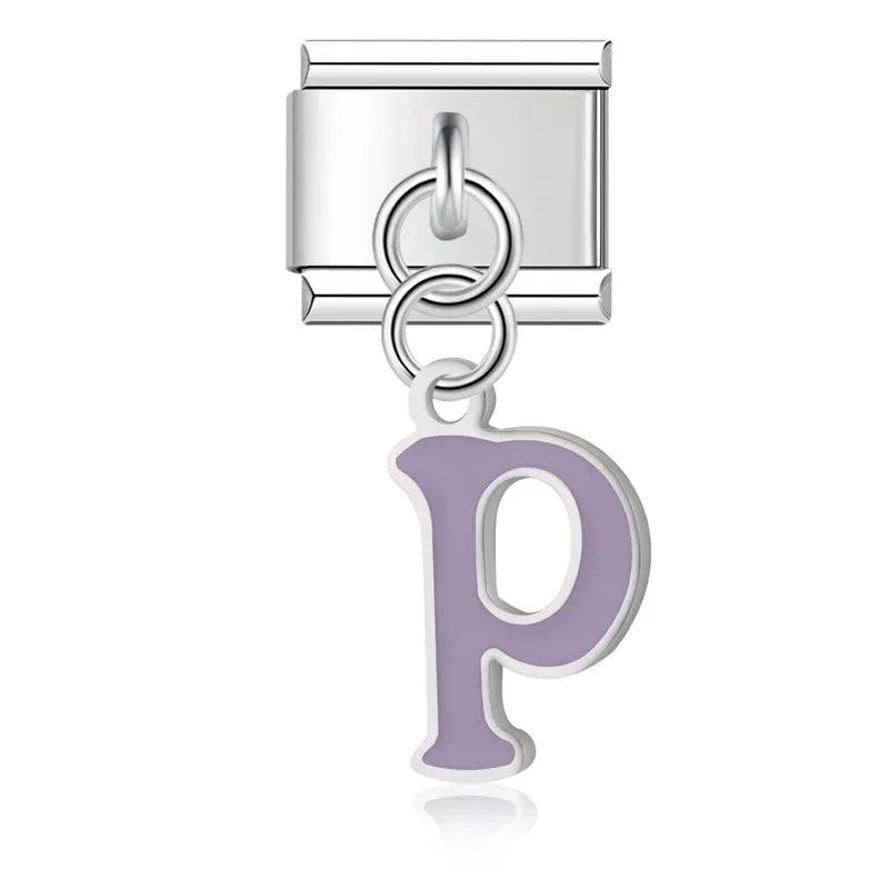 Italian Charms Letras Acero Inoxidable - Charmsymore