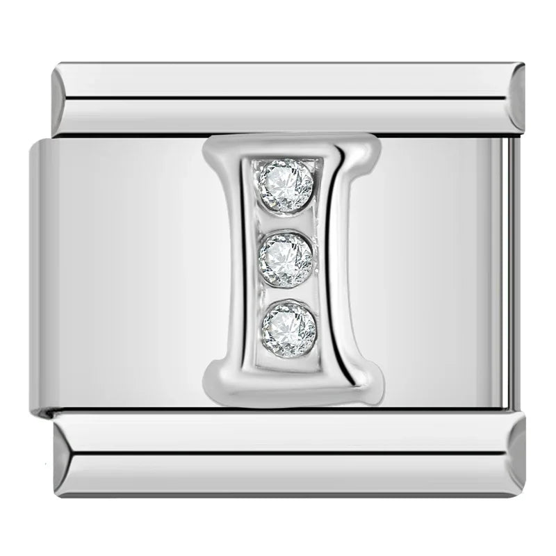 Italian charms letras brillos - Charmsymore