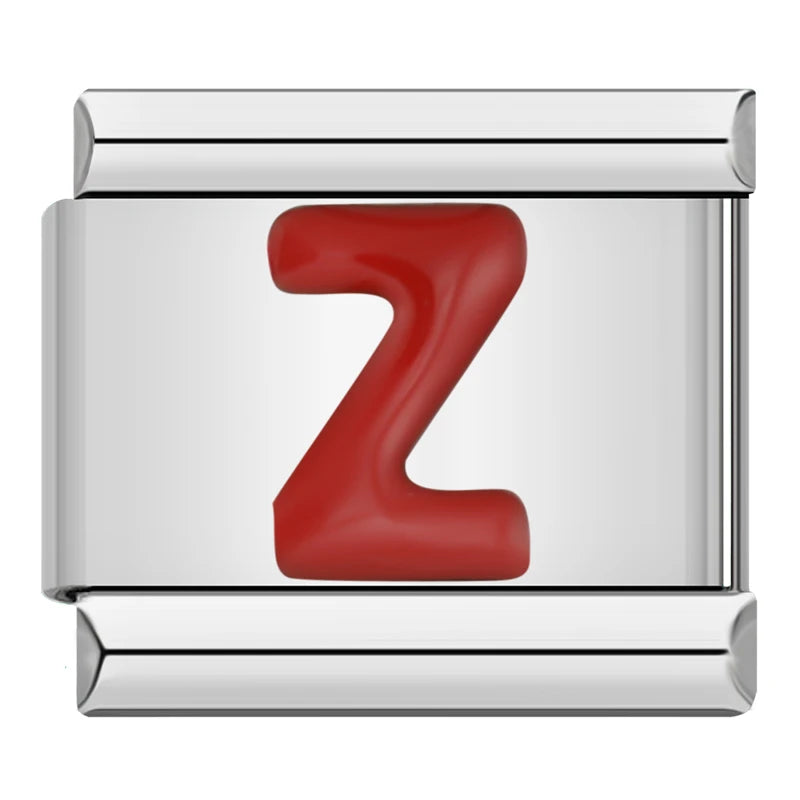 Italian Charms Letras Rojas - Charmsymore