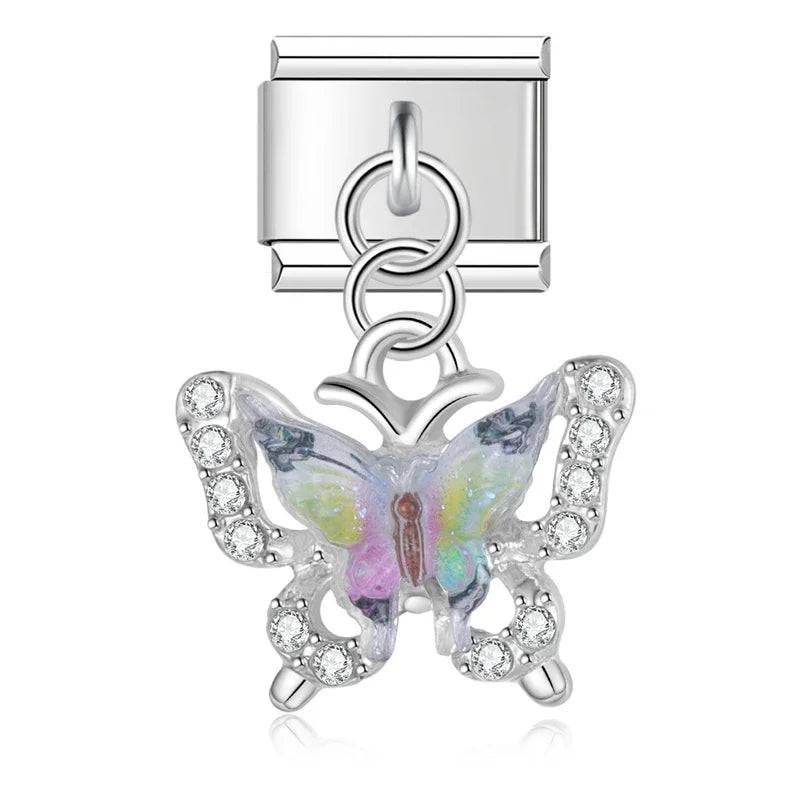 Italian Charms Mariposas Acero Inoxidable - Charmsymore