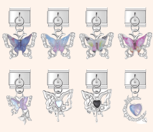 Italian Charms Mariposas Acero Inoxidable - Charmsymore