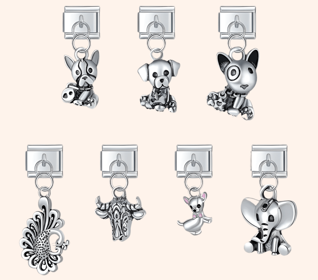 Italian Charms Mascotas Acero Inoxidable - Charmsymore
