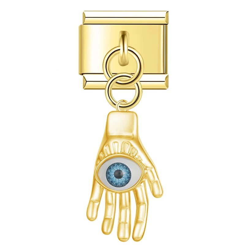 Italian Charms Ojos Trucos Dorado - Charmsymore