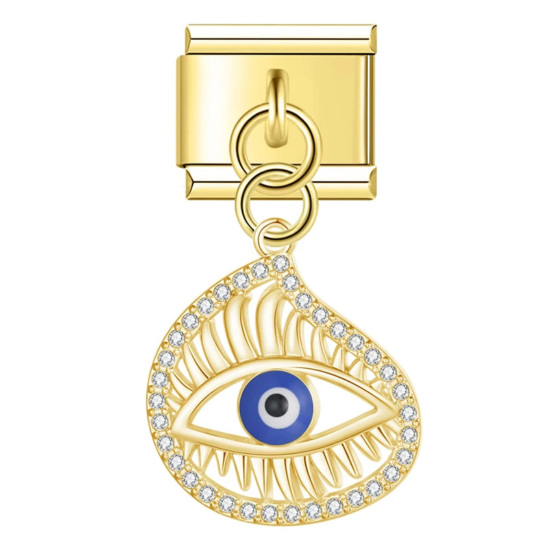 Italian Charms Ojos Trucos Dorado - Charmsymore