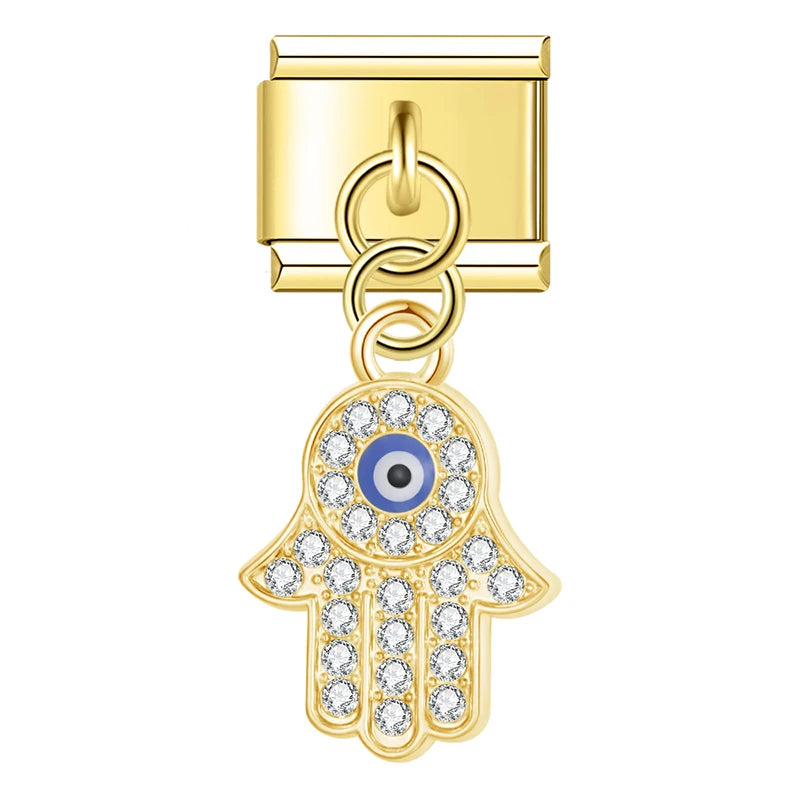Italian Charms Ojos Trucos Dorado - Charmsymore