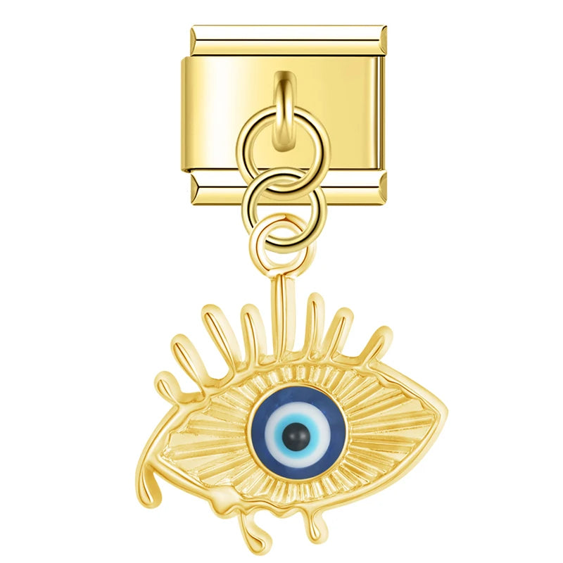 Italian Charms Ojos Trucos Dorado - Charmsymore