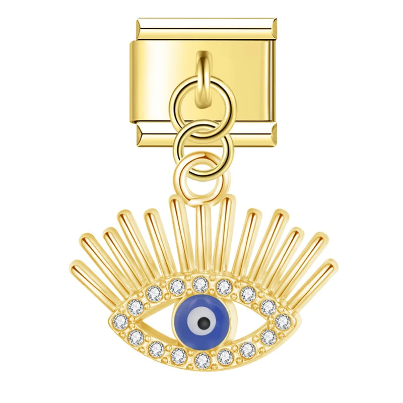 Italian Charms Ojos Trucos Dorado - Charmsymore