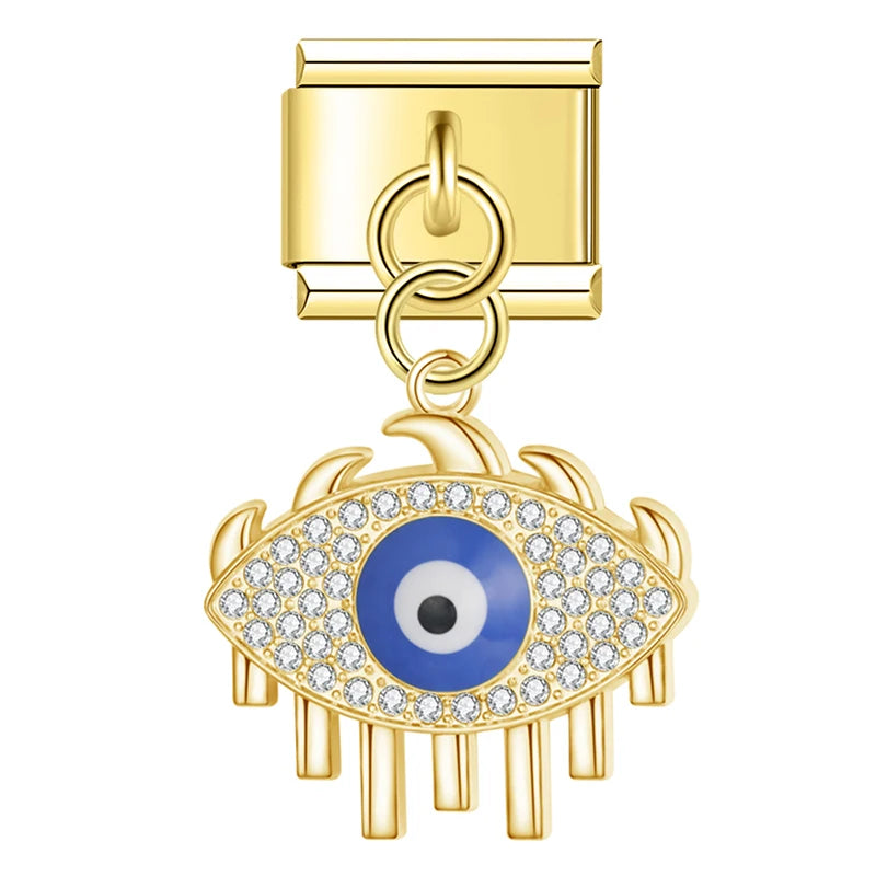 Italian Charms Ojos Trucos Dorado - Charmsymore
