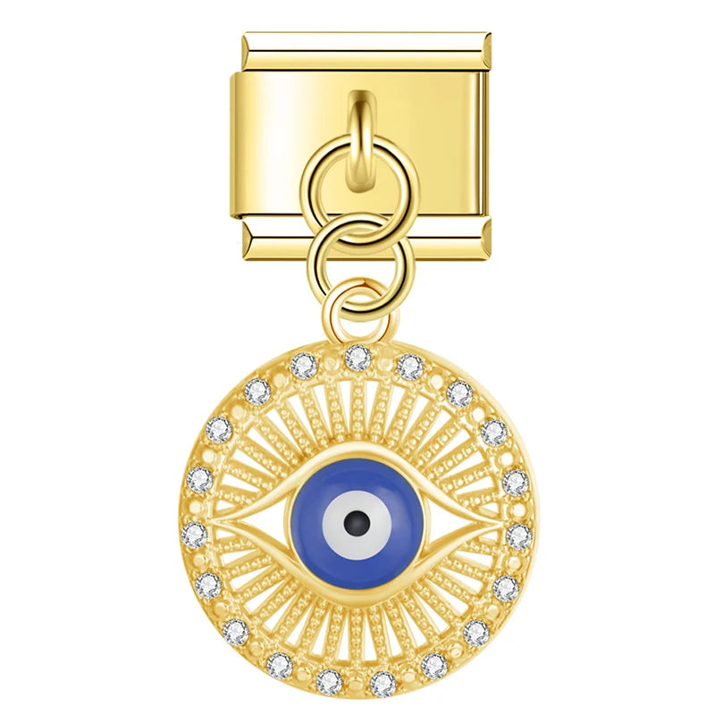 Italian Charms Ojos Trucos Dorado - Charmsymore