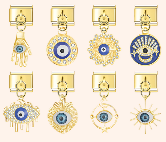 Italian Charms Ojos Trucos Dorado - Charmsymore