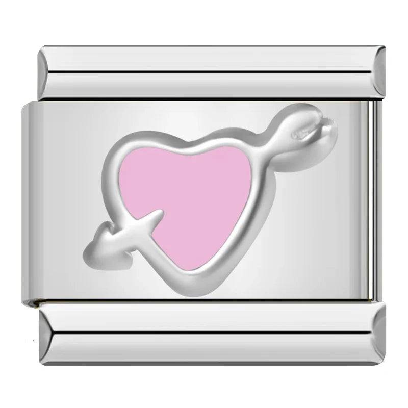 Italian Charms Rosas Acero Inoxidable - Charmsymore