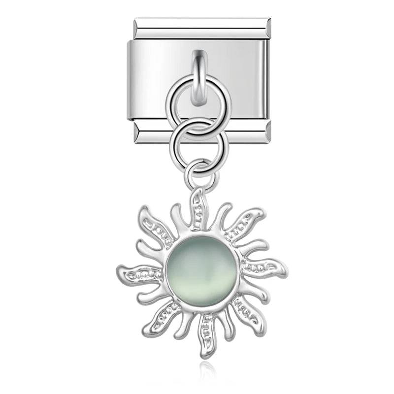 Italian Charms Sol Acero Inoxidable - Charmsymore