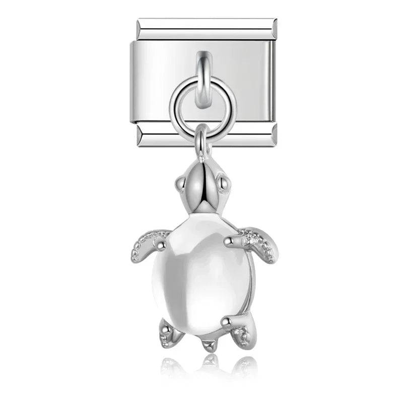 Italian Charms Tortugas Colgantes Acero Inoxidable - Charmsymore