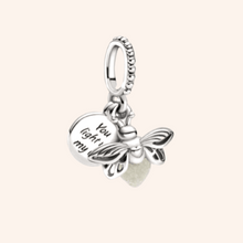 Charm Luciérnaga Plata S925 Brilla en la Oscuridad