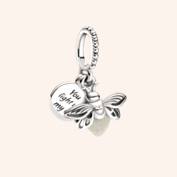 Charm Luciérnaga Plata S925 Brilla en la Oscuridad para pulsera de charms | Charmsymore
