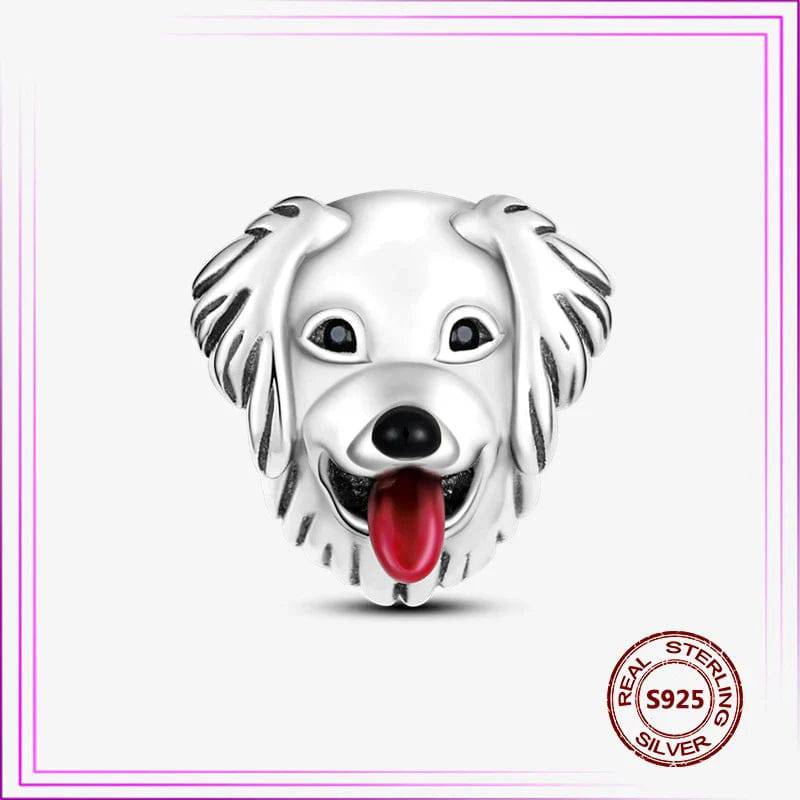 New 925 Sterling Silver Cute Dog Bead Cat Upscale Animal Charm plata de ley 925 For Original Charms Pendant Bracelet Jewelry - Charmsymore