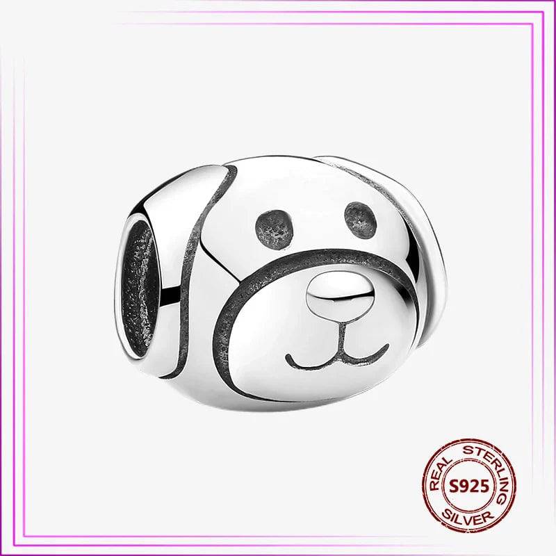 New 925 Sterling Silver Cute Dog Bead Cat Upscale Animal Charm plata de ley 925 For Original Charms Pendant Bracelet Jewelry - Charmsymore