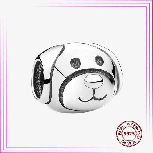 New 925 Sterling Silver Cute Dog Bead Cat Upscale Animal Charm plata de ley 925 For Original Charms Pendant Bracelet Jewelry - Charmsymore