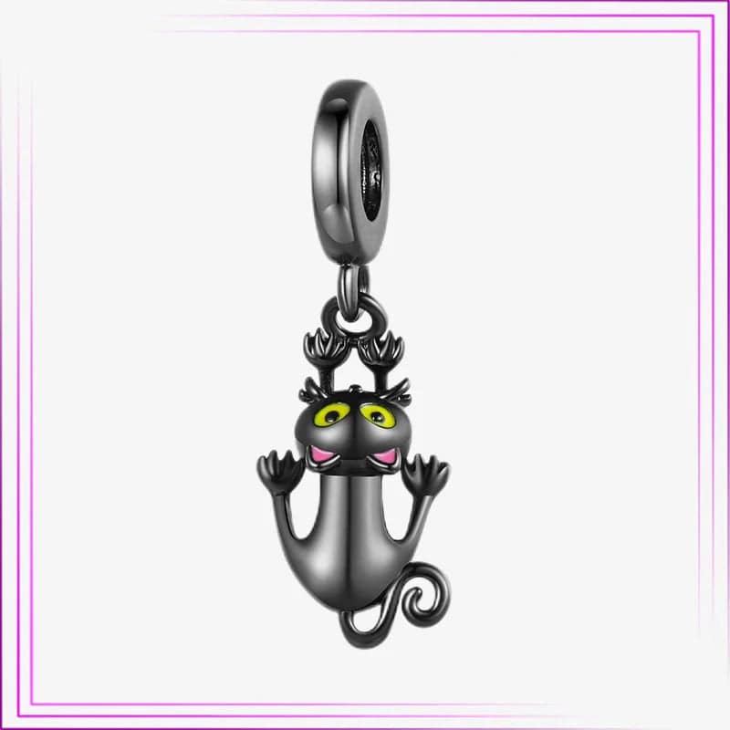 New 925 Sterling Silver Cute Dog Bead Cat Upscale Animal Charm plata de ley 925 For Original Charms Pendant Bracelet Jewelry - Charmsymore