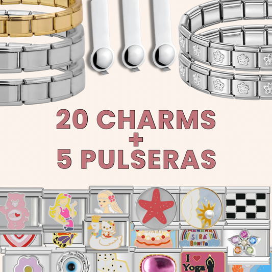 Paquete Italian Charms + Italian bracelets - Charmsymore