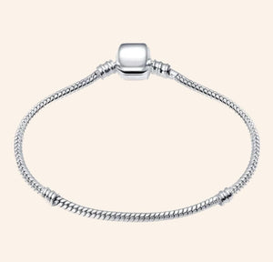 Pulsera Clásica Plata S925 para pulsera de charms | Charmsymore