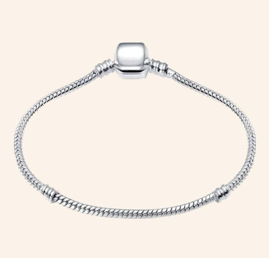 Pulsera Clásica Plata S925 para pulsera de charms | Charmsymore