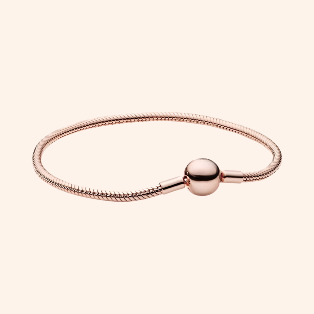 Pulsera Clasica Rose Plata 925 - Charmsymore