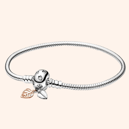 Pulsera Hoja Plata S925 - Charmsymore