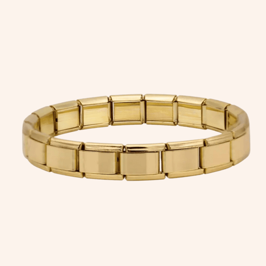 Pulsera Italiana Dorada Acero Inoxidable - Charmsymore