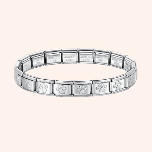 Pulsera Italiana Perrito Acero Inoxidable - Charmsymore