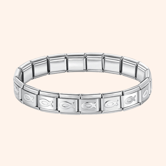 Pulsera Italiana Pez Acero Inoxidable - Charmsymore