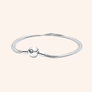 Pulsera Triple Cadena Plata S925