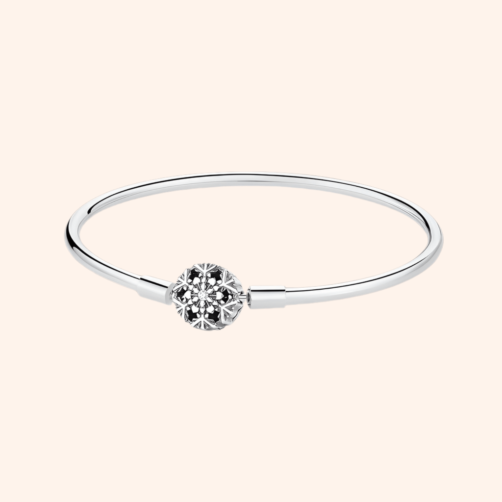 Pulsera Rígida Brillos Plata 925 - Charmsymore