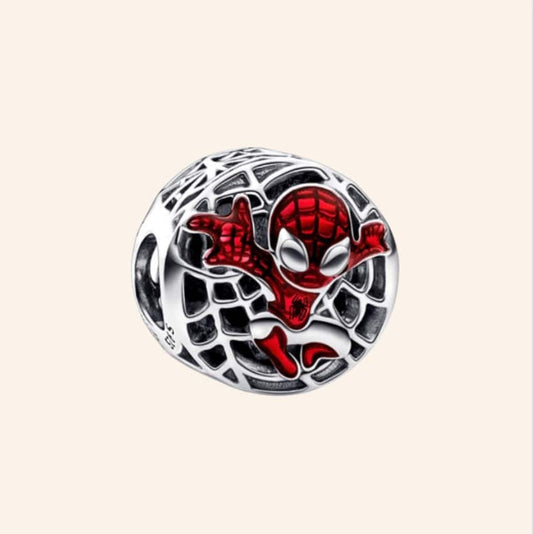 Spiderman Charm Plata S925 - Charmsymore