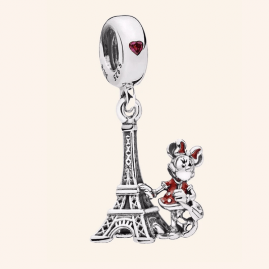 Torre Eiffel Minnie Charm Plata S925 - Charmsymore