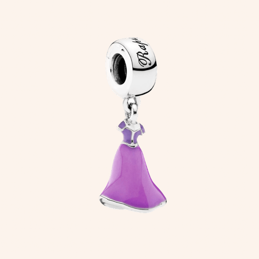 Vestido Rapunzel Charm Plata S925 - Charmsymore
